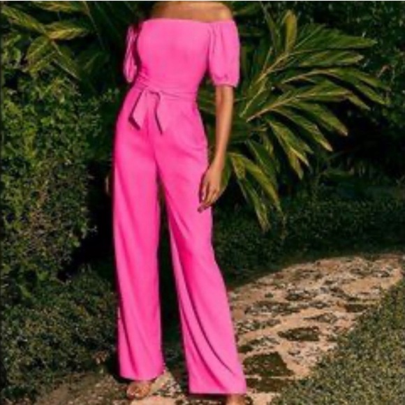 Lily Pulitzer Hot Pink Jumpsuit NWT - Picture 8 of 9